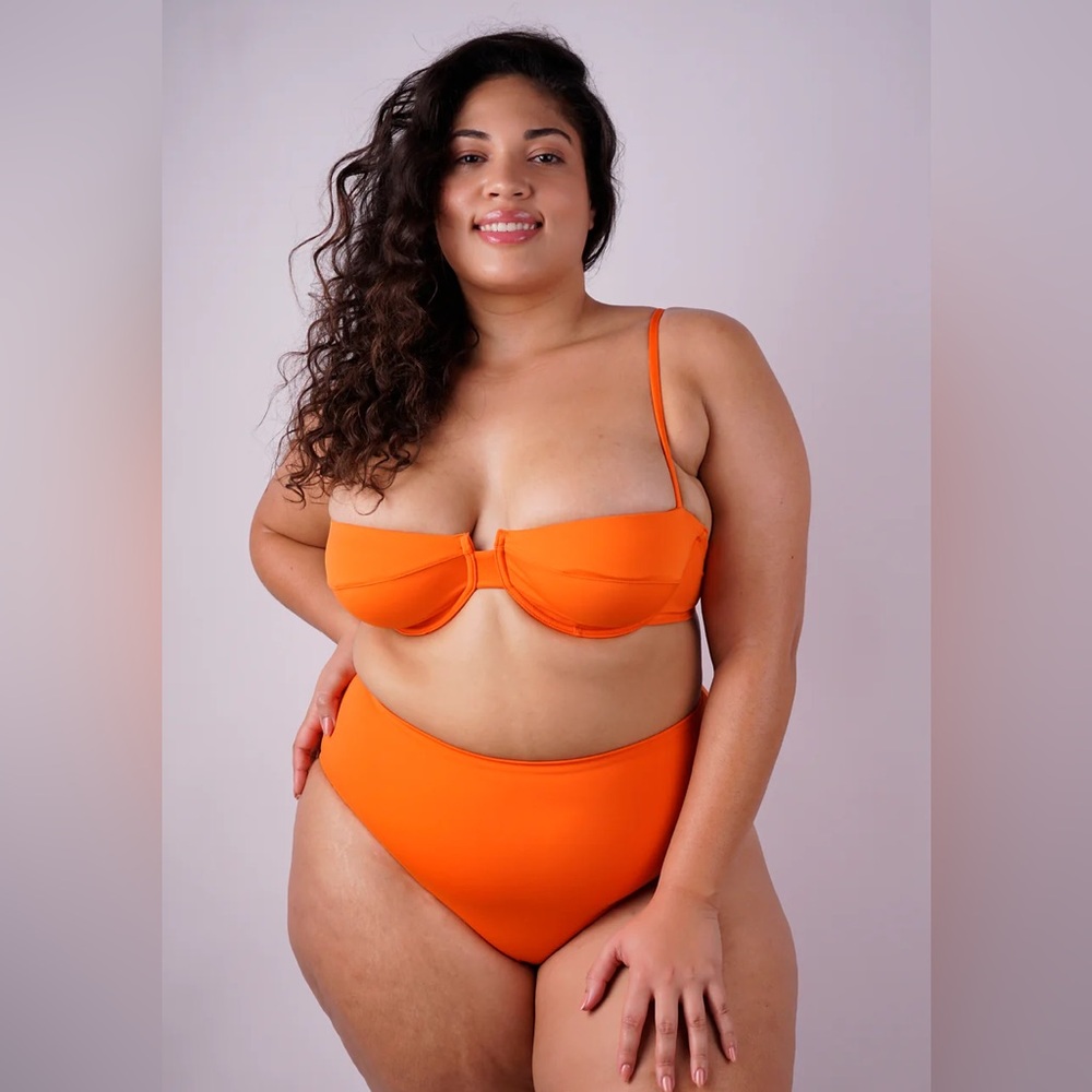 Liberty & Justice Orange Cheeky Bikini Bottom